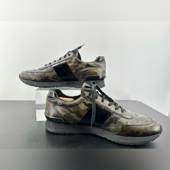 Prada Matchrace Leather sneakers in green & black Camo size 11 - Picture 11 of 14